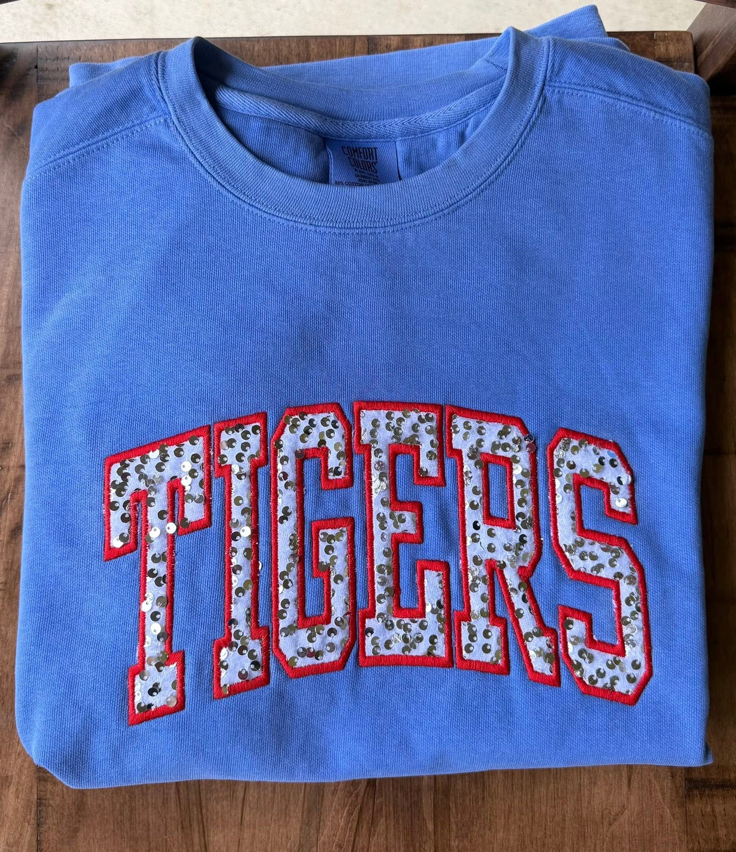Tigers Sequins Crewneck